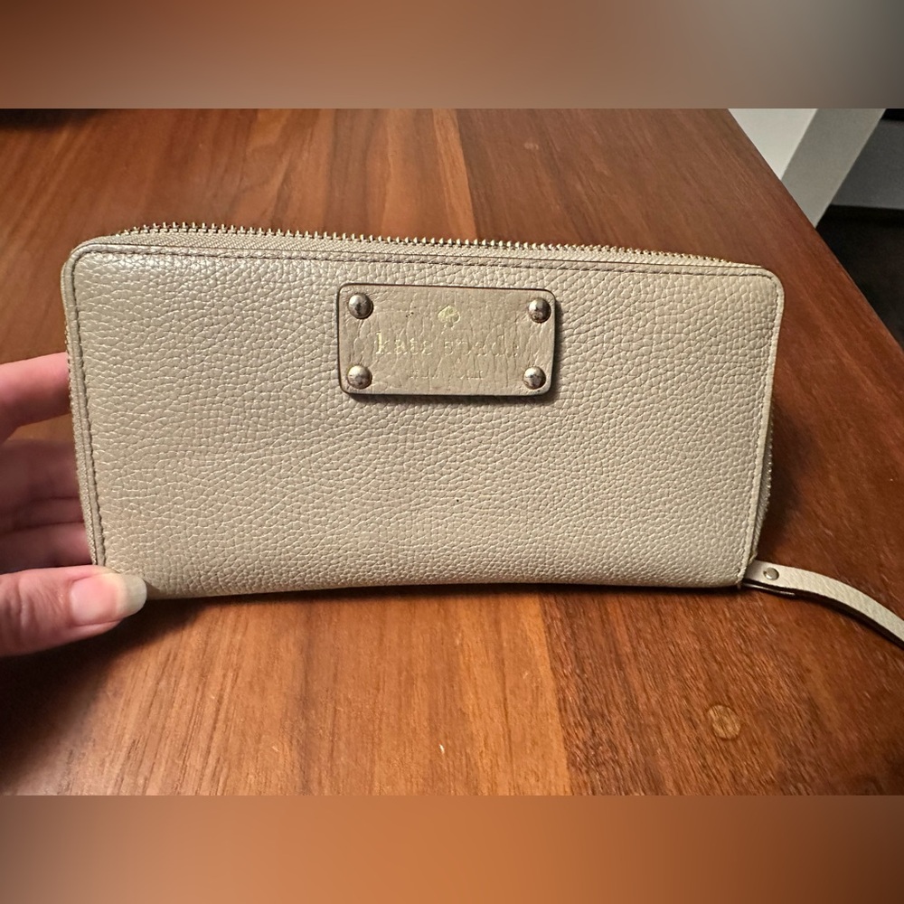 Kate Spade Taupe Leather Wallet
